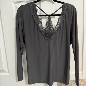 daytrip lace twist back top